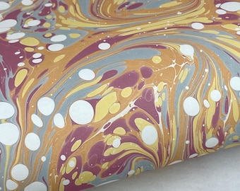 Full Sheet Hand-Marbled Paper P513