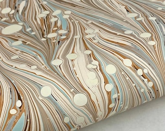 Half-Sheet Hand-Marbled Paper P542H