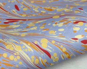 Half-Sheet Hand-Marbled Paper P538H