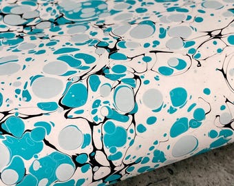 Full Sheet Hand-Marbled Paper P635