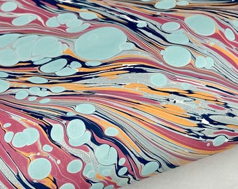 Full Sheet Hand-Marbled Paper P518