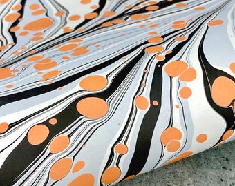 Full Sheet Hand-Marbled Paper P620