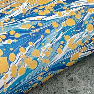 Full Sheet Hand-Marbled Paper P112