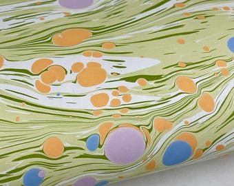 Full Sheet Hand-Marbled Paper P528