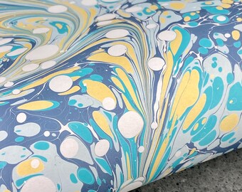 Full Sheet Hand-Marbled Paper P633
