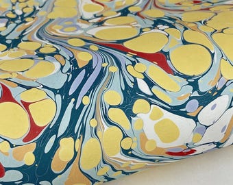 Full Sheet Hand-Marbled Paper P588