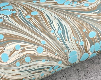 Half-Sheet Hand-Marbled Paper P471H