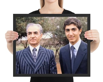 Pahlavi, King and Prince Framed poster