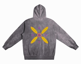 Derafsh Kaviani Oversized Frayed Hoodie