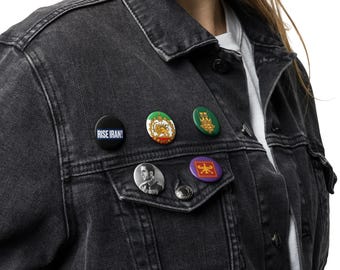 Lion and Sun Revolution Set of pin buttons