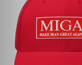 Gorra de camionero MIGA, gorra de malla bordada, ropa de calle unisex