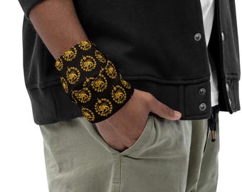 Monarch lion and sun Neck Gaiter, bandana
