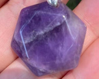 Natural Crystal Pendant Necklace: Healing Stone Jewelry Gift