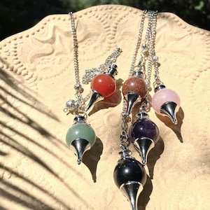 Beautiful Crystal Pendulums Dowsing Chakra Pendant With Chain