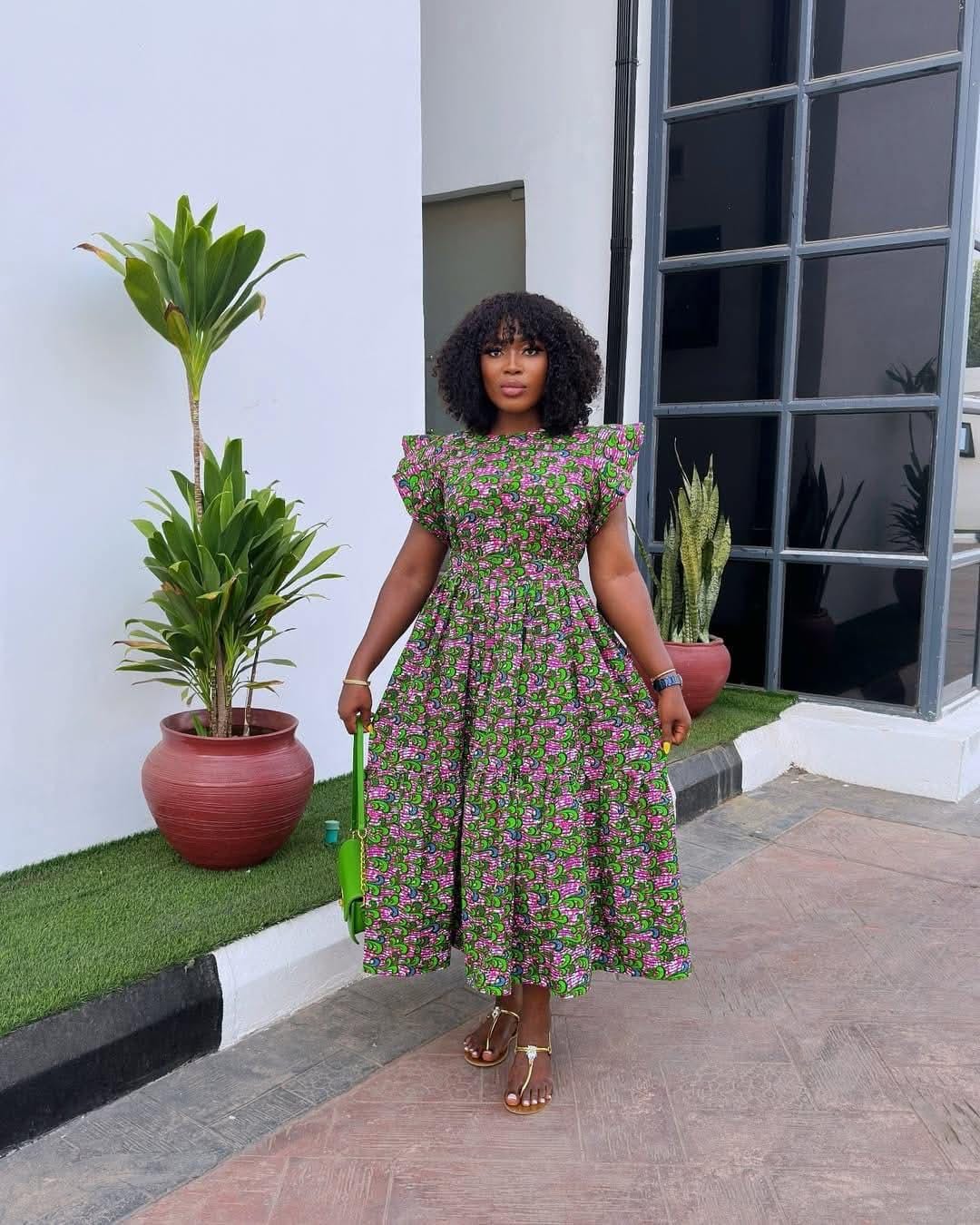 Ankara African Print Dress for Women – Tribal Wax Print Maxi, Midi