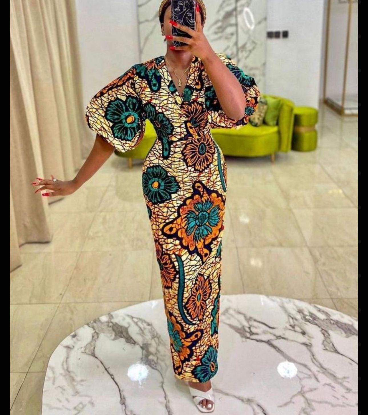 ndebele fashion dresses Ndebele Stretch dress main image 1