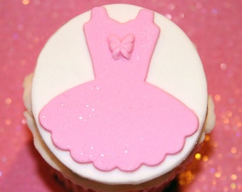 Fondant Cupcake Topper Ballet tutu