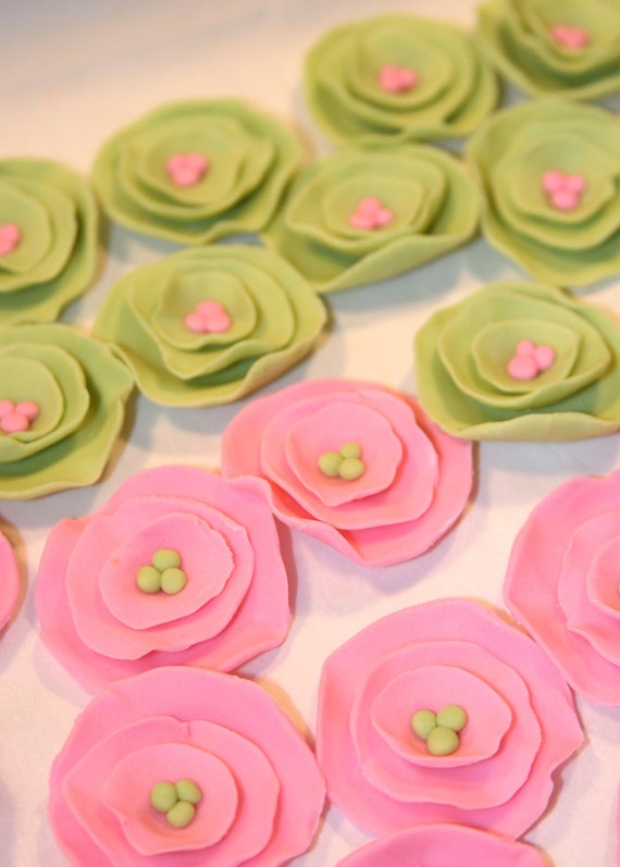 Fondant Cupcake Topper flower Il_570xn