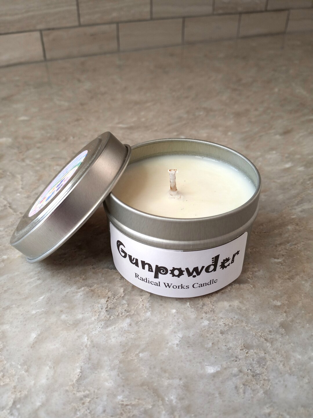 Gunpowder Scented Candle Vegan Soy Wax Homemade Home Gift Etsy