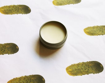 Dill Pickle Scented Lip Balm, Shea Butter Lip Balm, Lip Balm Tin, Lip Balm Favors