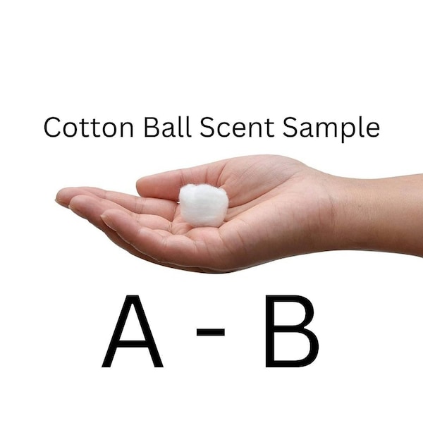 Fragrance Sample, Scent Sample, Scented Cotton Ball