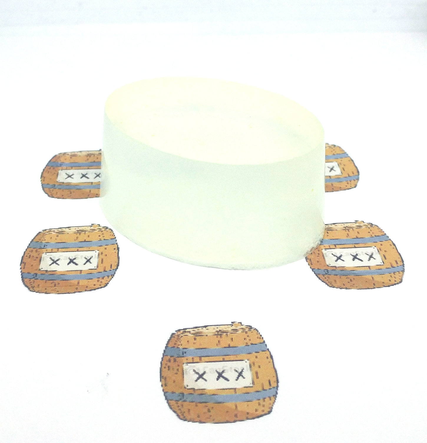 火薬の香りの石鹸、手作りのビーガングリセリン石鹸