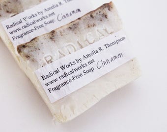 Cinnamon Soap - Fragrance Free Unscented Soap - Natural Handmade Cold Process Olive Palm - Easter Gift