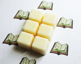 Library Scented Melts,  Vegan Soy Wax, Soy Candles, Soy Wax Melts, Soy Tarts