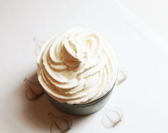 Garlic Whipped Soap, Scented Soap, Homemade Soap, Vegan Soap, Glycerin Soap, Cream Soap