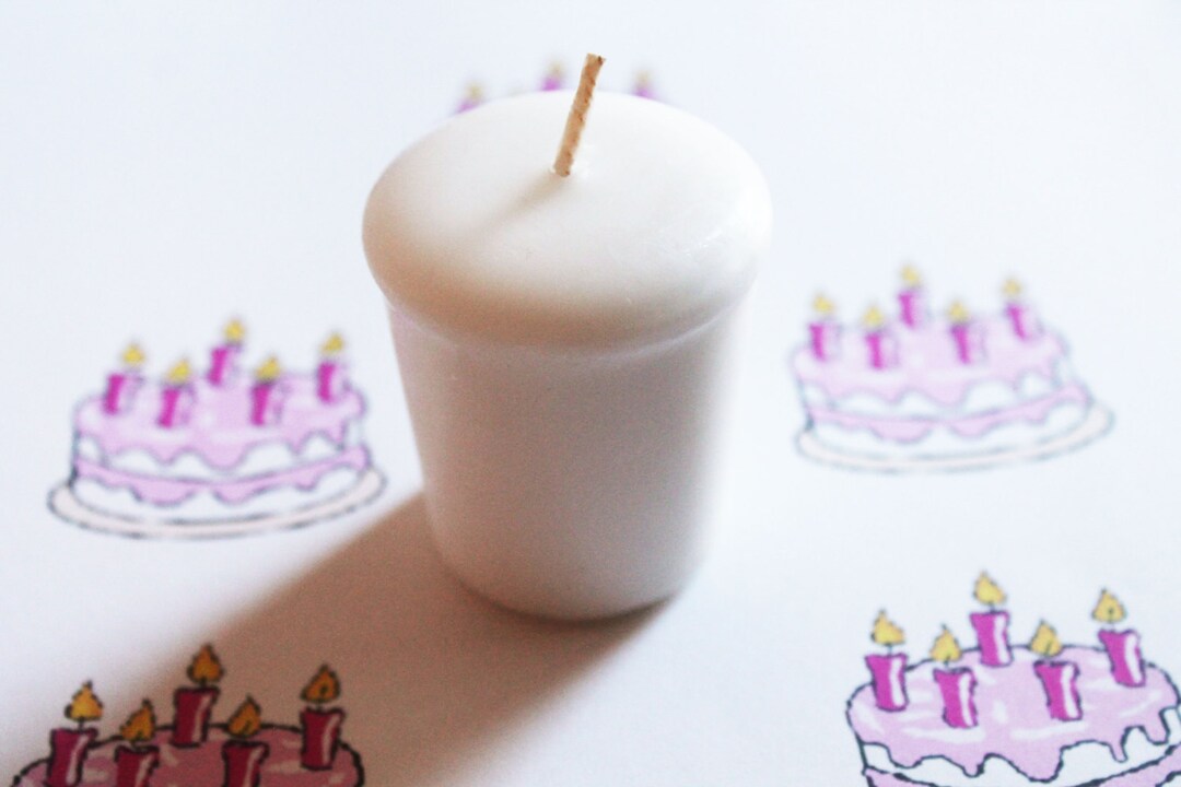 Birthday Cake Scented Votive Candle Paraffin Wax Home Decor Etsy