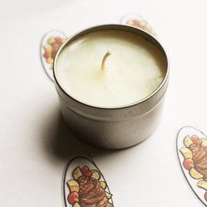 Pot Roast Scented Candle, Vegan Candle, Homemade Candles, Candles, Tin Candle, Container Candle image 2