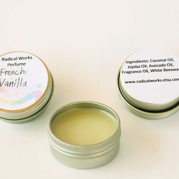 French Vanilla Solid Perfume, Duftendes Parfüm, Köln, Parfümproben