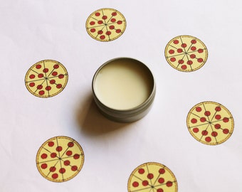 Pizza Parlor Lip Balm, Food Lip Balm, Beeswax Lip Balm