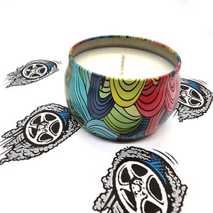 Burnt Rubber Scented Tin Candle