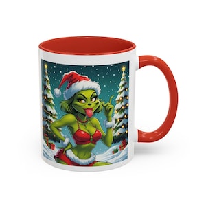 Taza festiva del Grinch