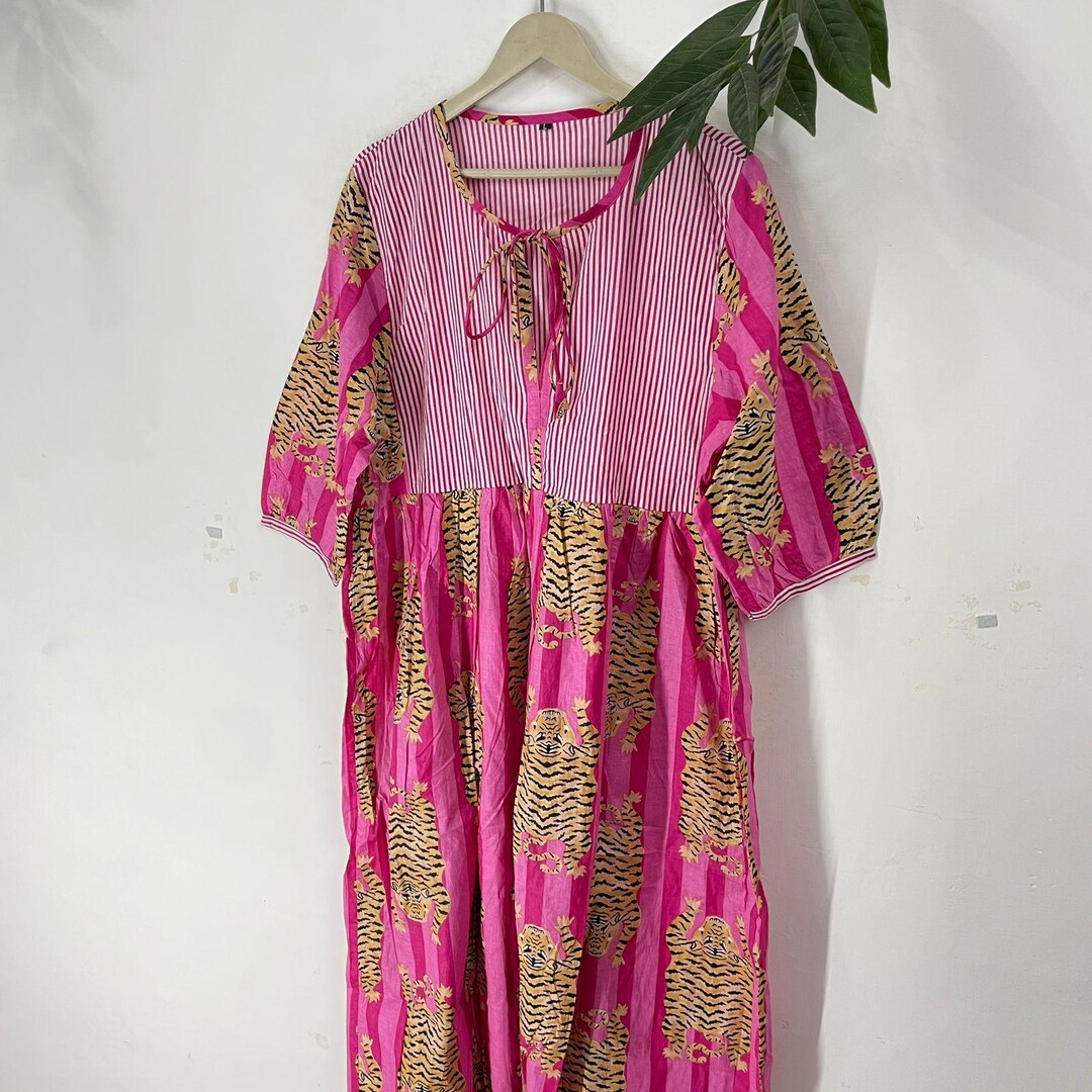 pink dress with tigers Copenhagen Dress