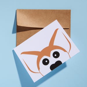 Carte de voeux Thanks Corgeous - Carte de remerciement Corgi drôle - Papeterie pour amoureux des chiens - Carte de jeu de mots vierge à l'intérieur - Cadeau Corgi pour un ami