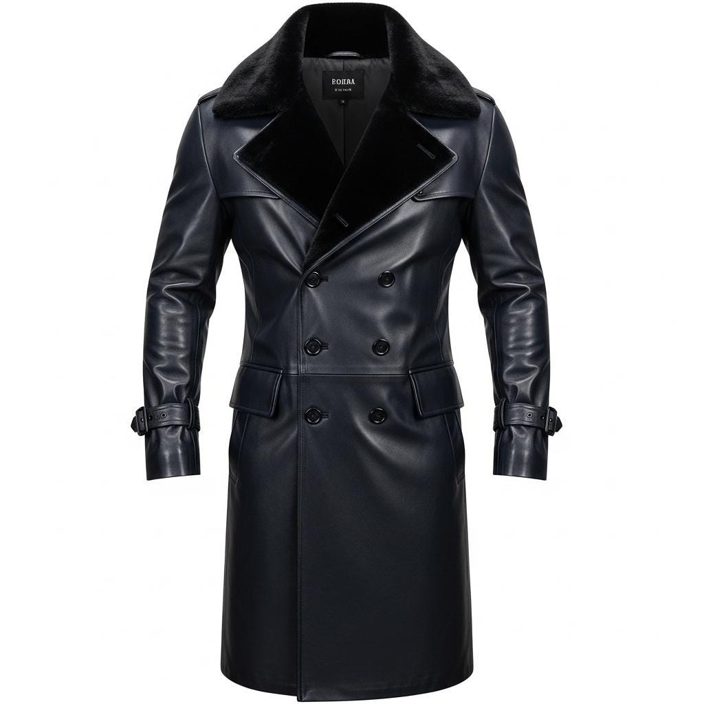 ジャケット・アウター real leather maxi long coat BLACK Women Maxi Fit And Flare Spring Long Designer Clothing Long