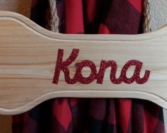 Dog Bone Wood Sign-Personalized Dog Sign-Wood Sign-Personalized Sign-Dog-Dog Bone
