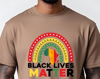 Comfort Colors® Black Lives Matter-T-shirt, Black History Month-shirt, Vier Black History-shirt, Zwart Historical Icons-shirt