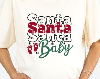 Christmas Pregnancy Reveal T-Shirt,  Christmas Holiday Maternity Shirt, Christmas Pregnant Tee, Pregnancy Announcment T-Shirt, Xmas Pregnant