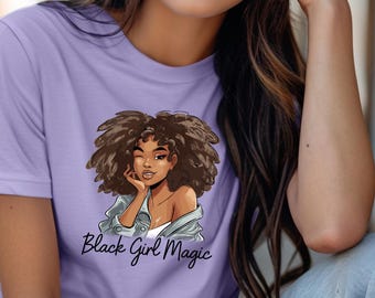 Camiseta Black Girl Magic de Comfort Colors®, Mes de la Historia Negra, Celebra la Historia Negra, Camiseta Histórica Negra, Black Lives Matter