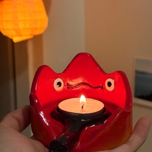 Ghibli Calcifer Candle Holder | Howl's Moving Castle Incense Crystal holder & Calendar
