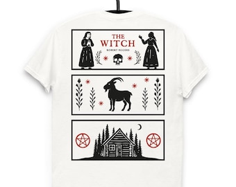 Minimalist Horror T-Shirt, The Witch Tee, Popular Cinema Tee, Folk Horror T-shirt, Retro Movie Design, Unisex Cotton, Creepy Graphic Art