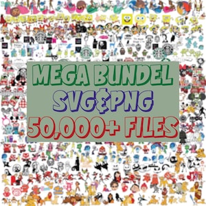 50000+ MEGA BUNDLE, Svg, png,eps, Layered, Movies, Cartoons, Christmas, Halloween, horror, anime,superhero, Instant