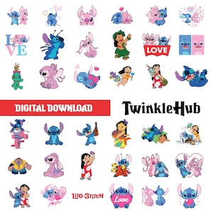 Stitch And Lilo Png, Lilo and stitch Png, Stitch Png, Stitch Angel Png, Stitch Love Png, Stitch & Angel Heart Png, Stitch Clipart