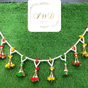 40”Inches Handmade Decorative Wall Hanging Toran For Home Decor Indian Traditional Pooja Hanging Item Door Window Hanging Decor Diwali Decor