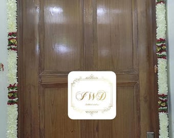 Jasmine Flower Toran, Indian Door Hanging, Pooja Mandir Decor (42x80)