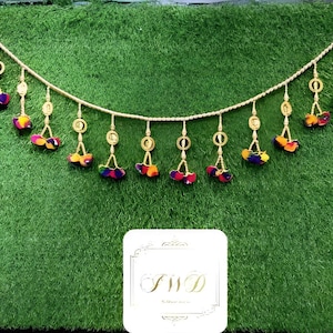 36”Inches Handmade Decorative Wall Hanging Toran For Home Decor Indian Traditional Pooja Hanging Item Door Window Hanging Decor Diwali Decor