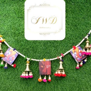 40”Inches Ganesh Handmade Decorative Wall Hanging Toran For Home Decor Indian Traditional Pooja Hanging Item Door Hanging Decor Diwali Decor